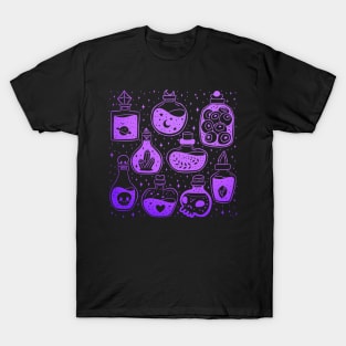 Magical fantasy potions bottles esoteric witchy iteams T-Shirt